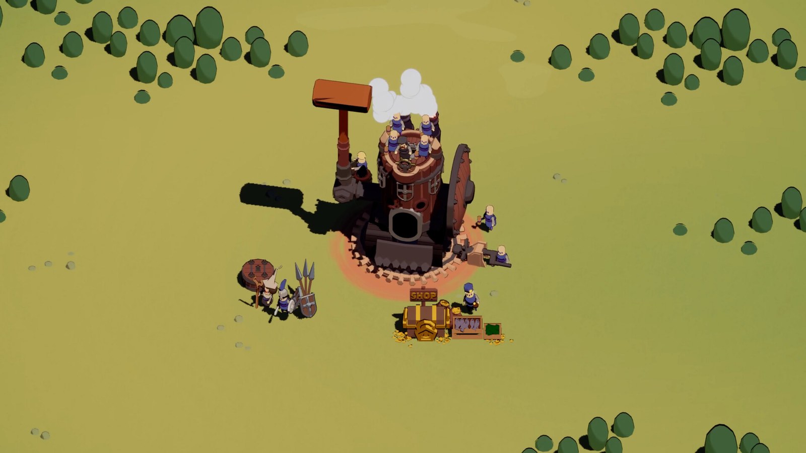 Wanderburg camp shop — unlocks are purchased with silver between runs